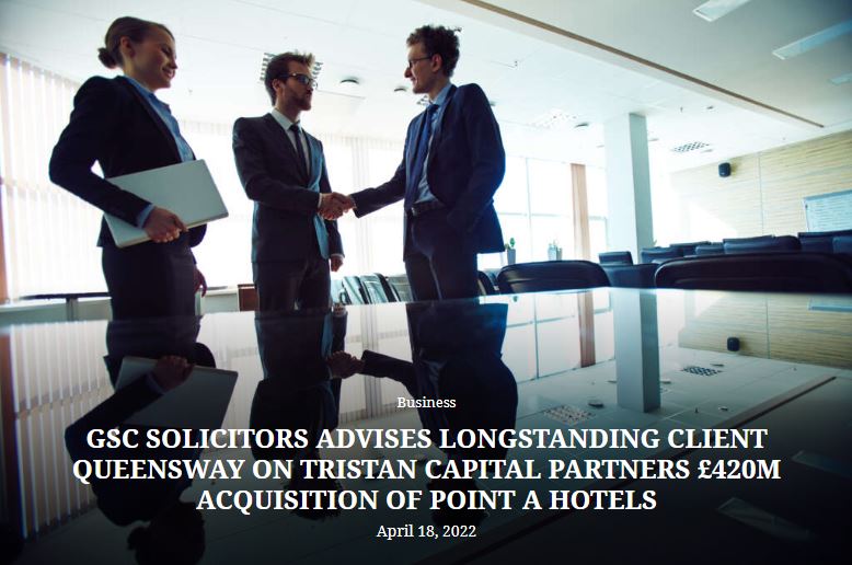 GSC in the Press – Entrepreneur Tribune: GSC Solicitors advises longstanding client on £420m acquisition